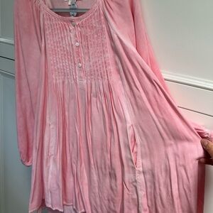 Girls Pink Long Sleeve Tunic